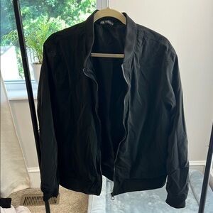 Zara Men's Black Bomber Jacket